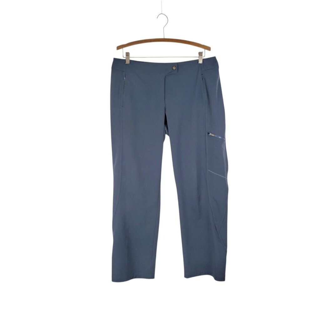 Title Nine Genie Size 12 Gray Straight Leg Cargo Hiking Water Resistant Pants